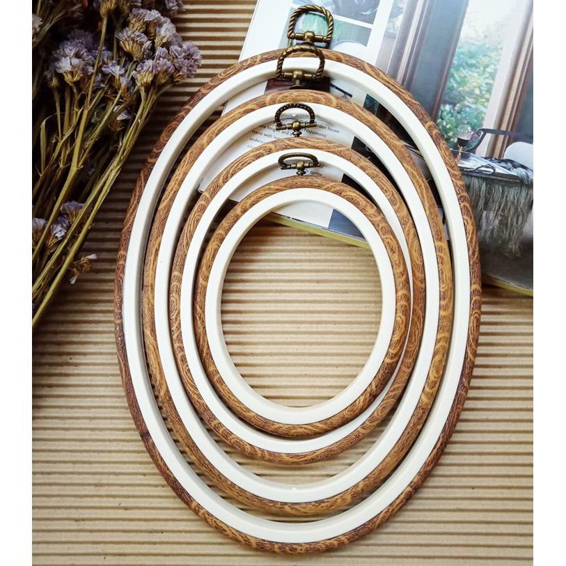 Pembidangan Oval/ Ring Sulam Embroidery Hoop Bidang Sulam Craft