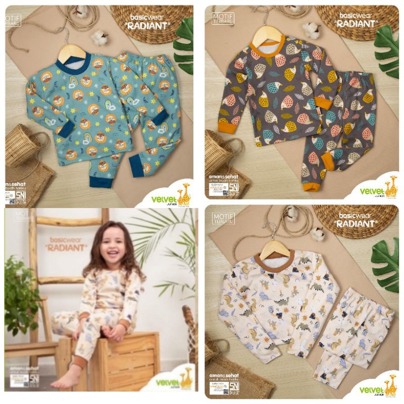 Velvet Junior Piyama Anak Size Besar (3 Set)