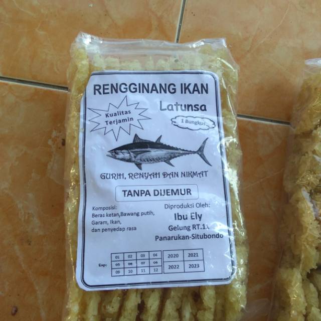 

#cemilan RENGGINANG KETAN rasa IKAN enak renyah gurih 100% HALAL