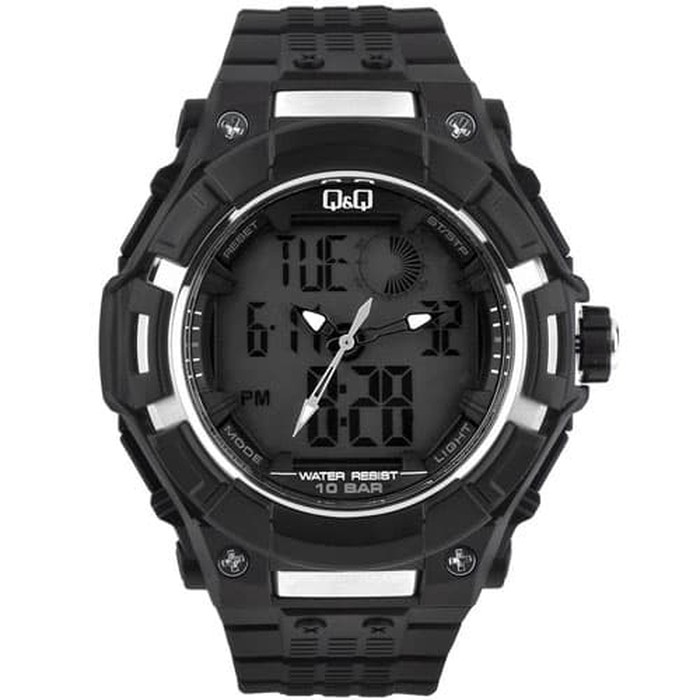 Q&Q QQ QnQ Analog Digital Jam Tangan Pria Karet GW80J003Y Original