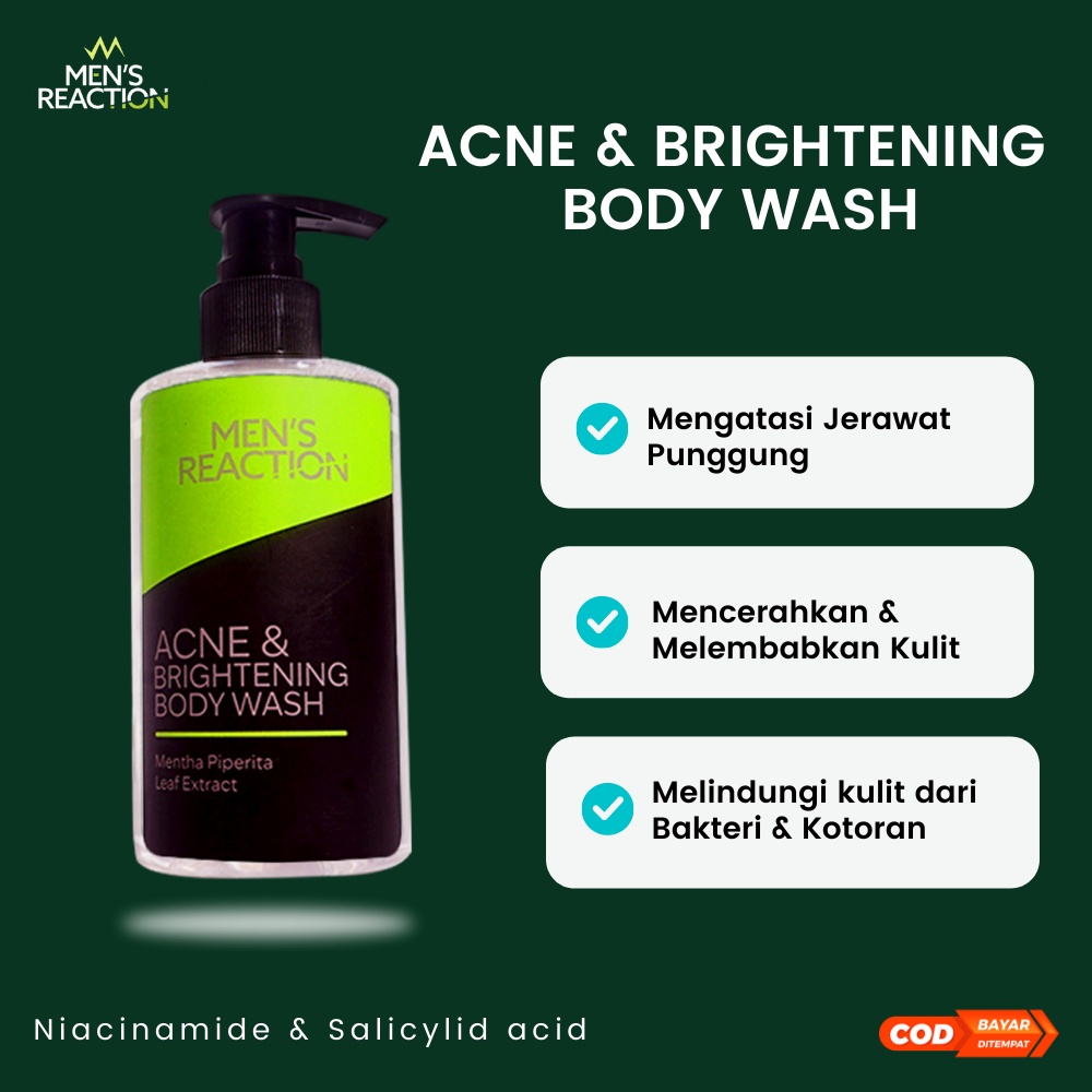 Body Wash Sabun Mandi Pria Acne Brightening Body Wash Mens Reaction