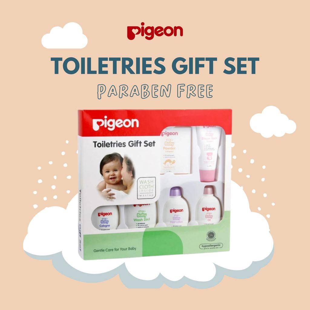 PIGEON Baby Toiletries Gift Set - 7pcs ORIGINAL BPOM