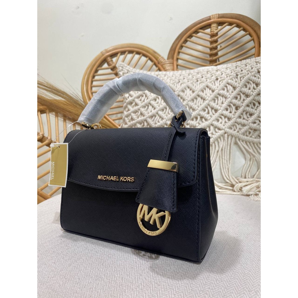 Tas Wanita Branded Michael Kors MK Ava Extra Small XS Top Handle Crossbody Black - 100% Original - H