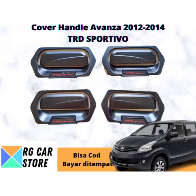 OUTER HANDLE AVANZA 2012-2014 BLACK DOFF DIJAMIN PNP TINGGAL PASANG