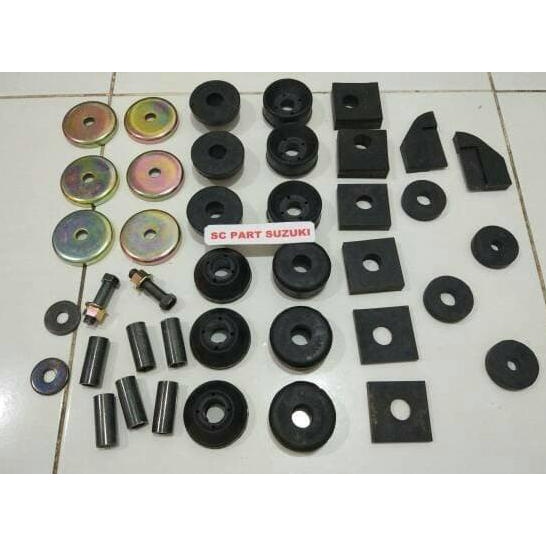 KARET BODY MOUNTING CHASIS SET SUZUKI JIMNY KATANA |ORIGINAL PART