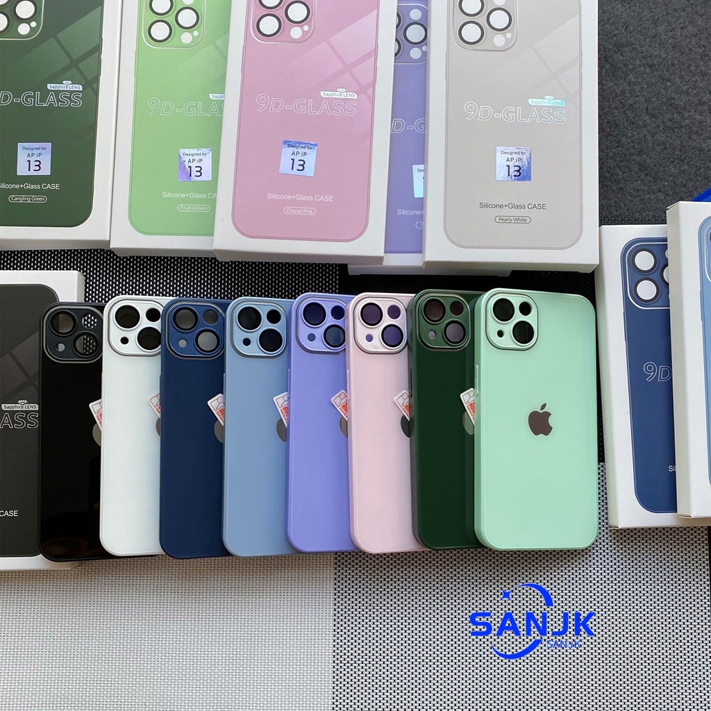 NEW !! 9D-Glass casing HD Color for iPhone Case ( For iPhone 11 Pro Max 12 Pro Max 13 Pro Max 14 Pro Max)