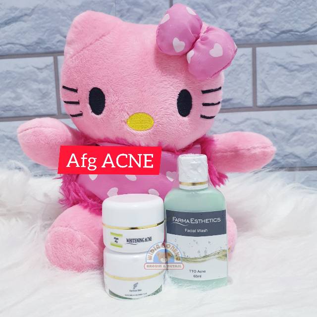 Paket lengkap Afgreen Whitening Acne