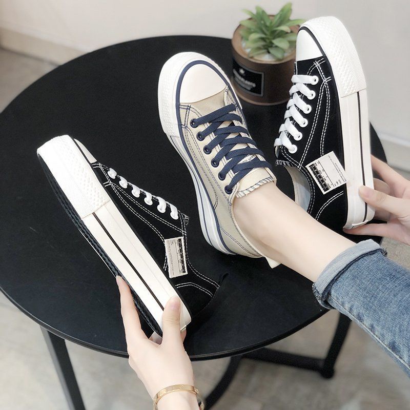 M Footwear Ran Gi - Sepatu Sneakers Canvas Wanita Import