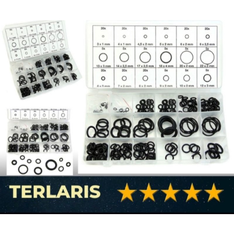 Oring o ring set box 225 pc Oring dongkrak universal