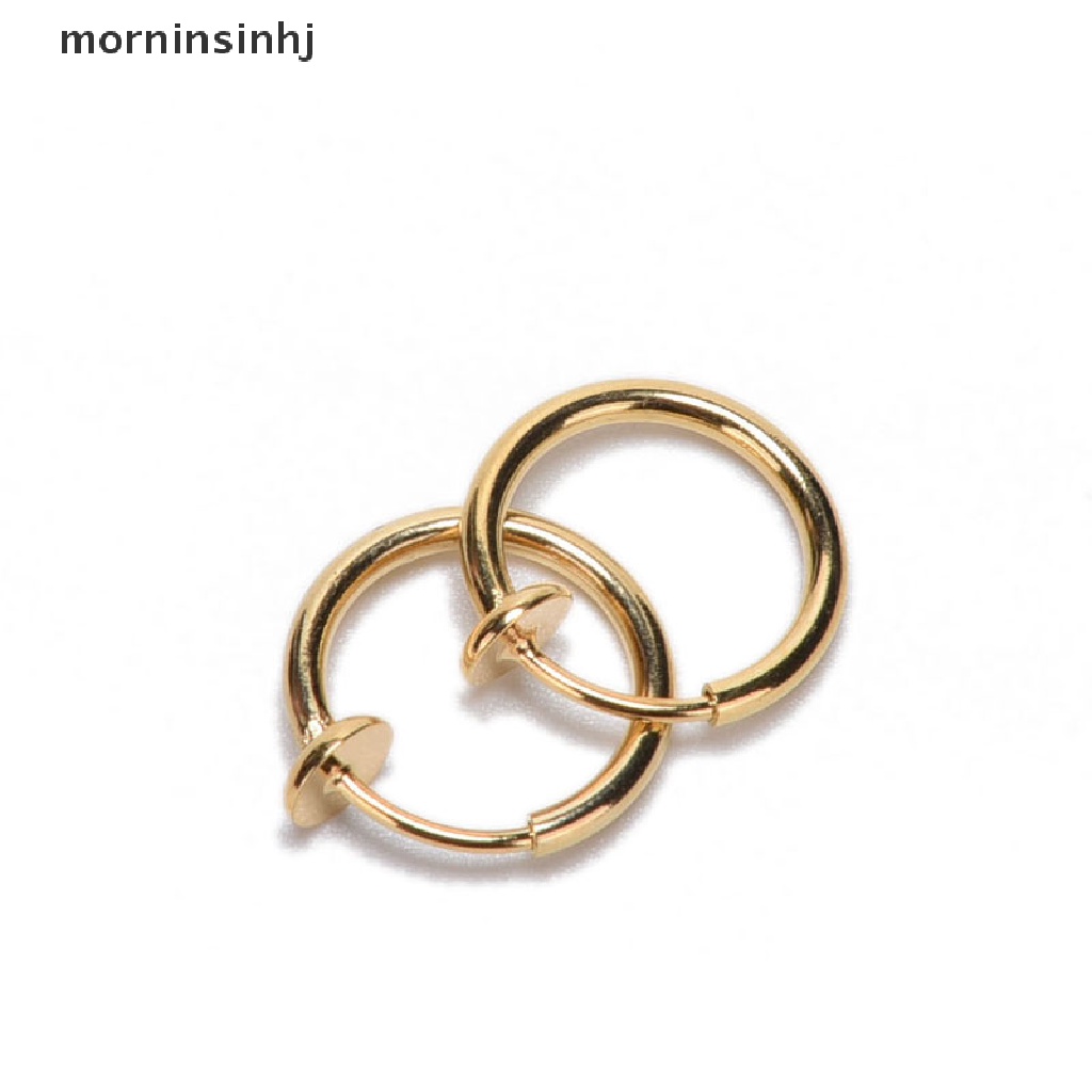 Mornin 2pcs Cincin Tindik Hidungbibirtubuh Gaya Punk Untuk Priawanita