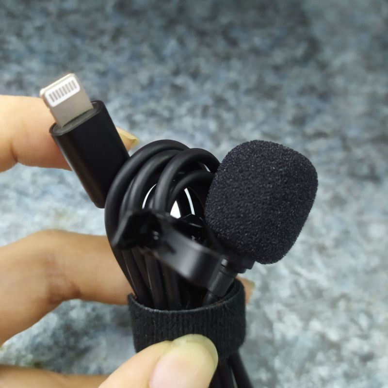 Lightning Lavalier Microphone JH041 Mic Clip On untuk iPhone