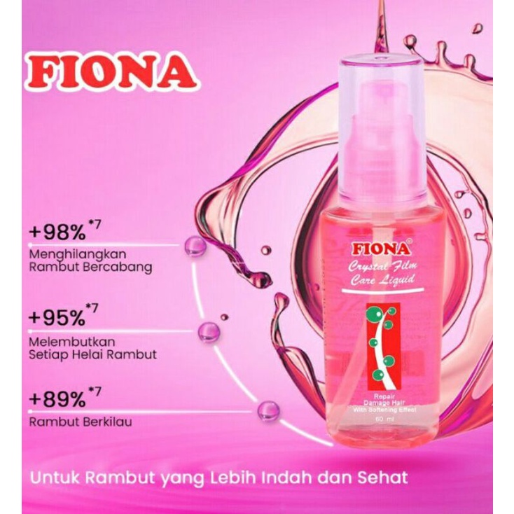 (GRATIS ONGKIR)FIONA/VITAMIN RAMBUT FIONA/FIONA CRISTAL FILM/HAIR SERUM FIONA 60 ML