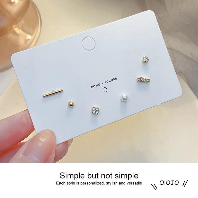 5 / 6PCS / Set Anting Tusuk / Stud Model Campur Untuk Wanita - ol2