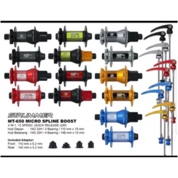 Hub strummer MT 650 BOOST F/R 32hole 4in1 microspline