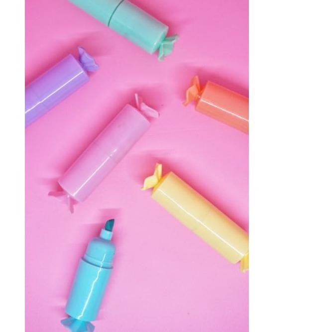 

BIG SALE!! (kzx-491) SEPAKET STABILO MINI ISI 6 PCS BENTUK CANDY PERMEN HIGHLIGHTER SPIDOL MURAH WAR
