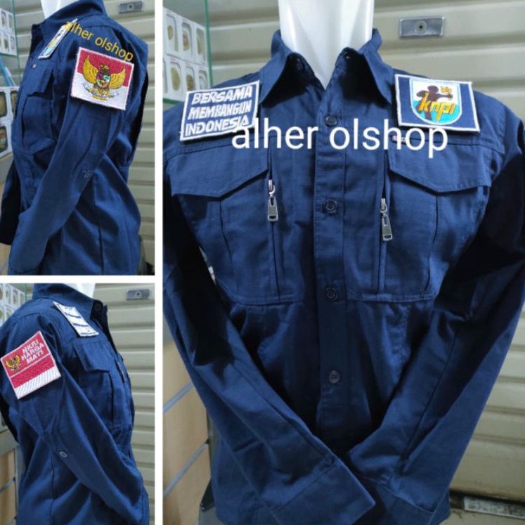 Kemeja tactical KNPI baju tactical KNPI seragam tactical KNPI kemeja taktikal KNPI baju taktikal KNP
