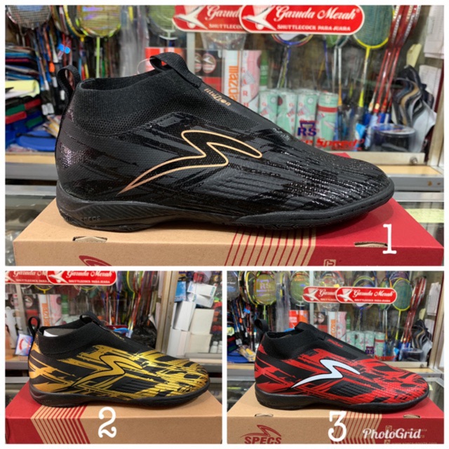 Sepatu Futsal Specs Accelerator Illuzion In Laceless 2019 Original