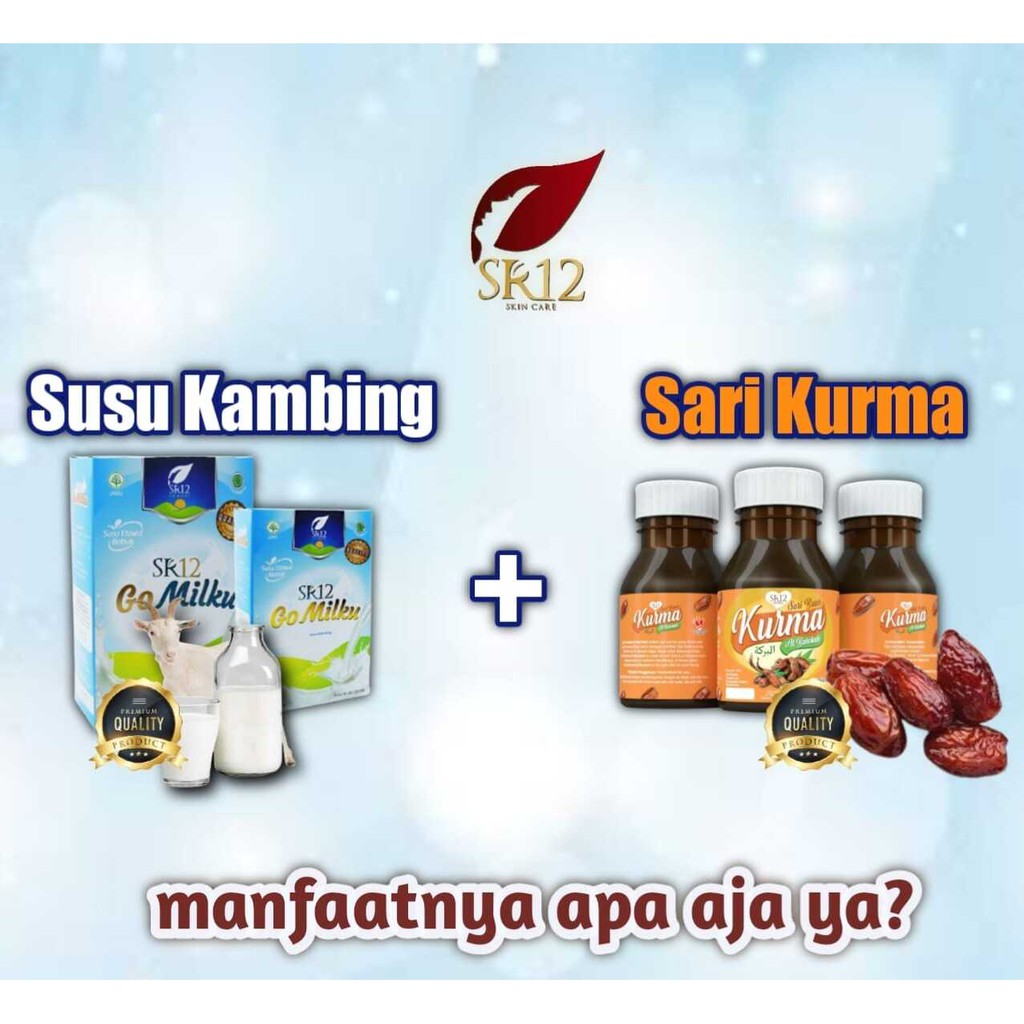 

Minuman Kesehatan/Paket Kesehatan Go Milku Susu kambing Etawa dan Sari Kurma SR12