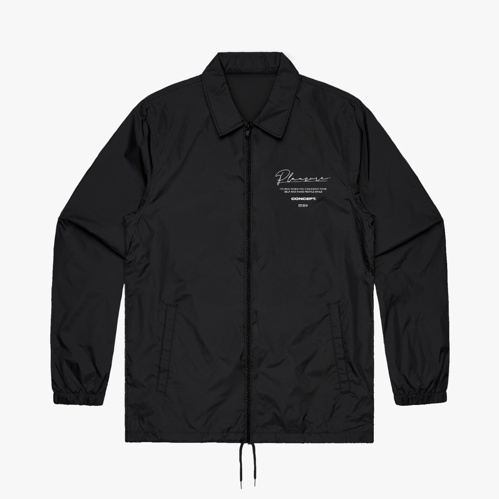 MVP - People Black Coach Jacket - Jaket Parasut Pria dan Wanita