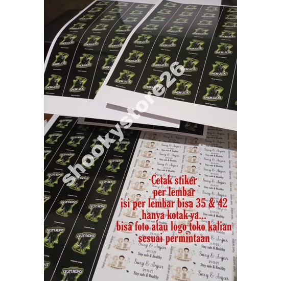 

Cetak stiker perlembar isi bisa 35/42