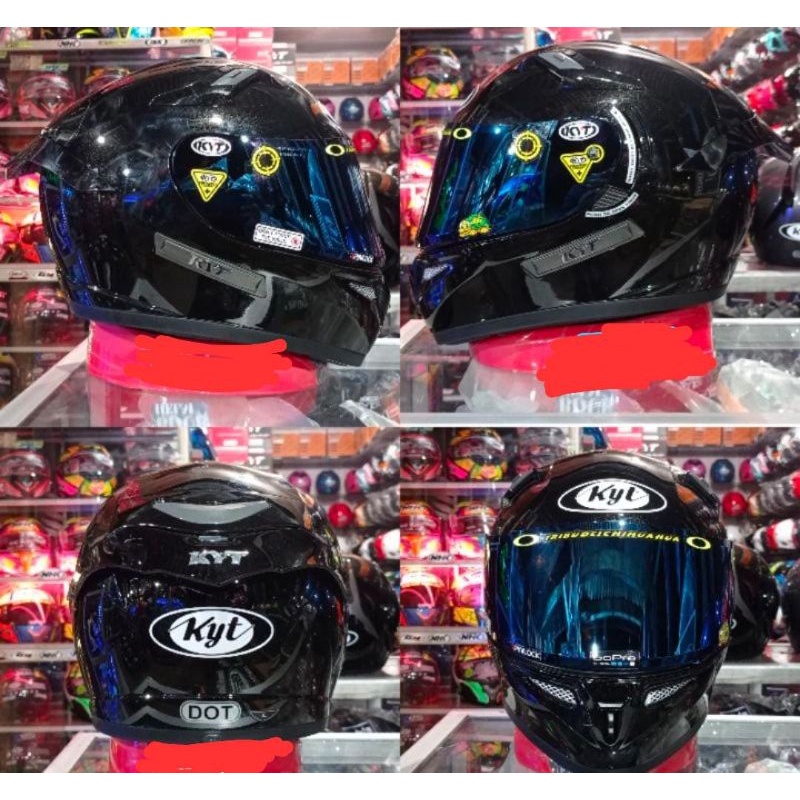 HELM KYT K2 RIDER BLACK METALIK PAKET GANTENG