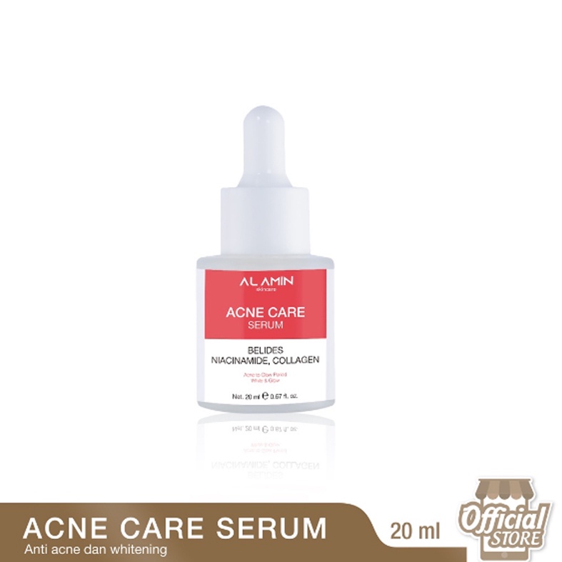 Alamin Acne Care Serum | Acne To Glow Periode White Glow/Menghilangkan Noda Bekas Jerawat Hitam |