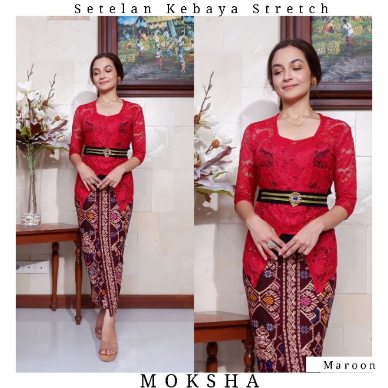 Setelan Kebaya Kutubaru Stretch Moksha