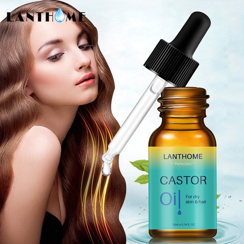 Lian Biquan Castor Oil Melembabkan akar rambut dengan lembut, memperbaiki rambut kusut, melembutkan alis, bulu mata, minyak rambut, meningkatkan pertumbuhan rambut