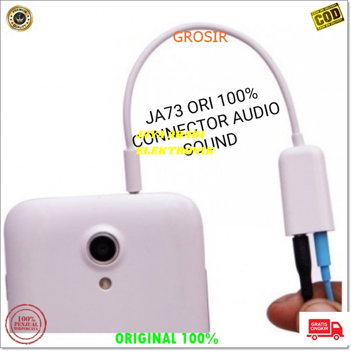 J73 ORIGINAL SPLITTER JEK KONEKTOR JACK AUX 3.5 MM AUDIO HEADSET MIC SAMBUNGAN ADAPTER J73  connector hp Konektor Jack Spliter splitter smule handphone Aux extension 3.5 mm ke Audio Headset Mic Male Female universal adapter sambungan sound cewe Jek penyam