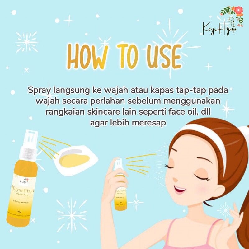 KeySaffron Facemist Glow Beauty by Keyhijup