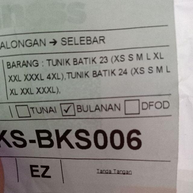 Tunik Batik 23 (xs S M L Xl Xxl Xxxl)