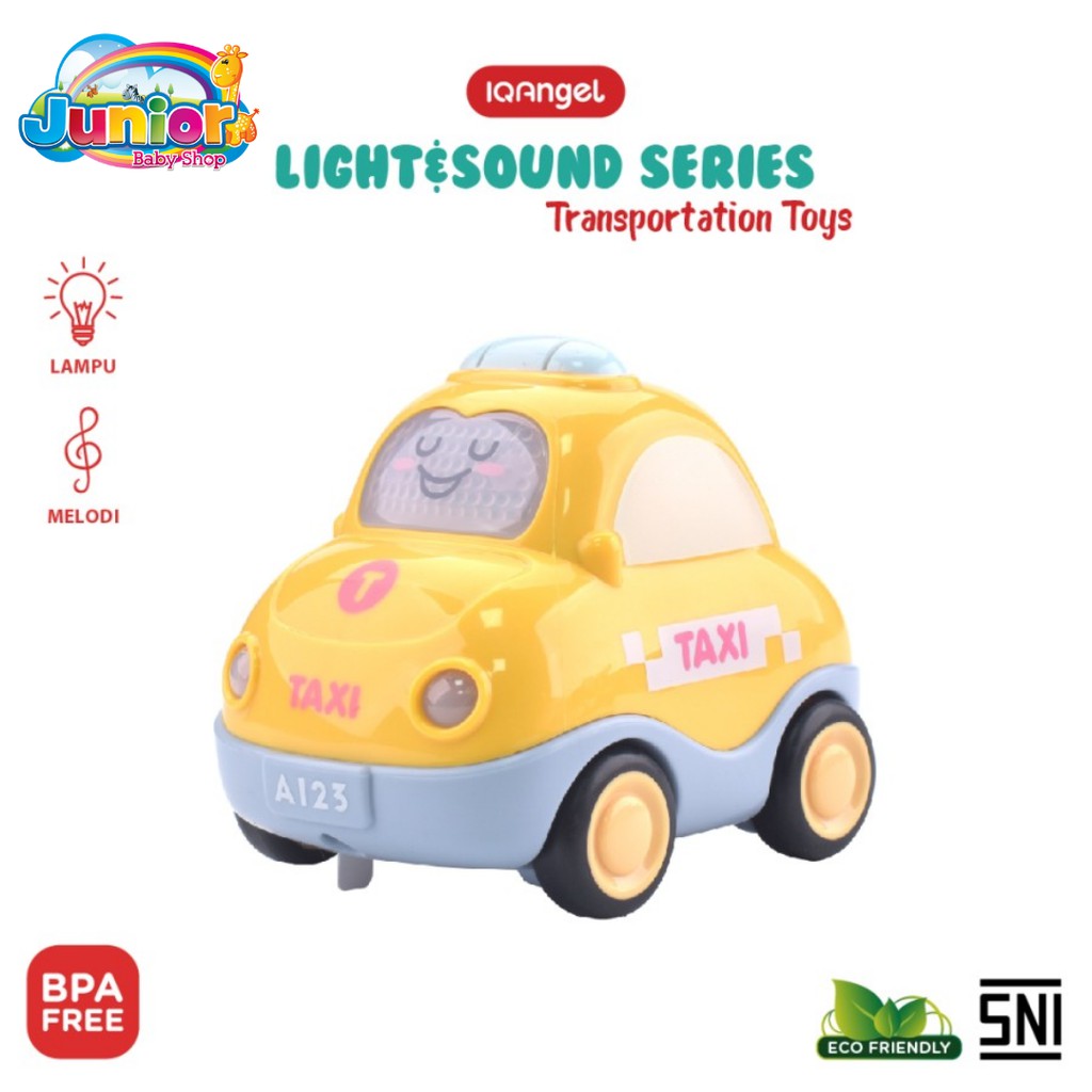 IQ Angel Light&amp;Sound Transportation Car Toys (Pastel)