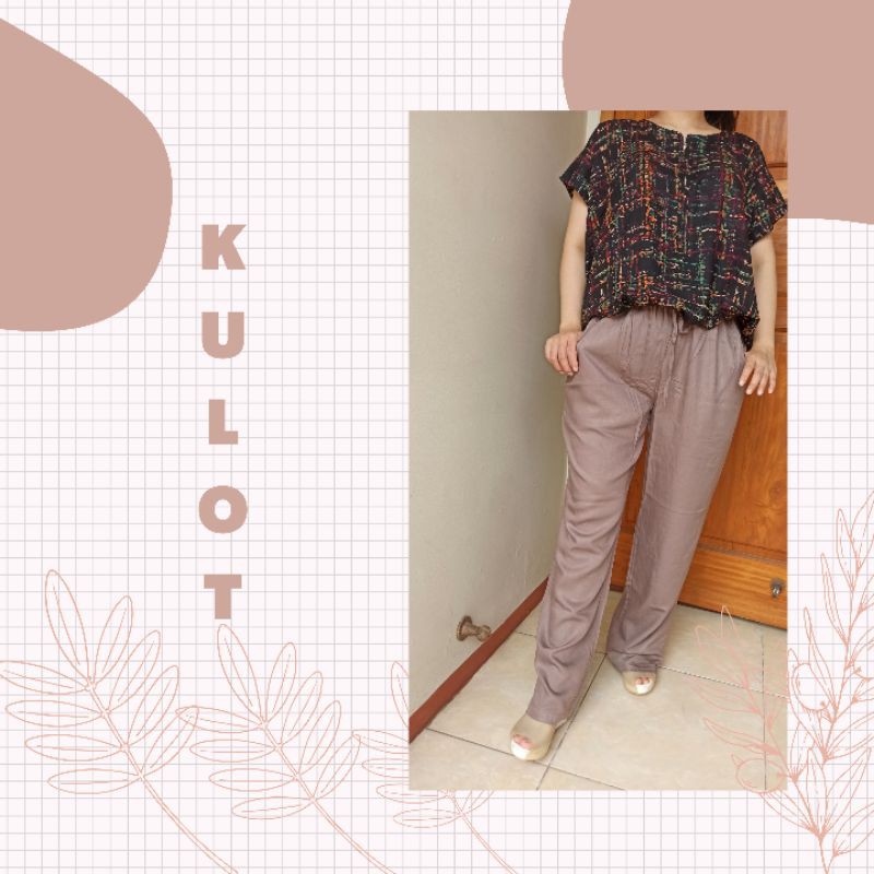 Celana kulot Rayon / Rayon pants /celana polos / Celana rayon