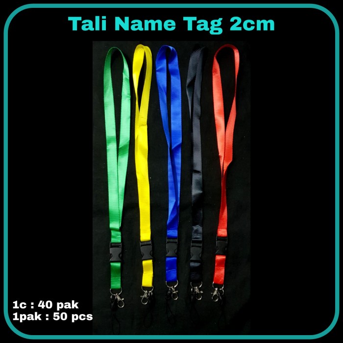 

Hot Sale Sos Id Card Tali Cantol Besi 2Cm/Lanyard Id Card/Tali Lanyard (10Pc) Bergaransi
