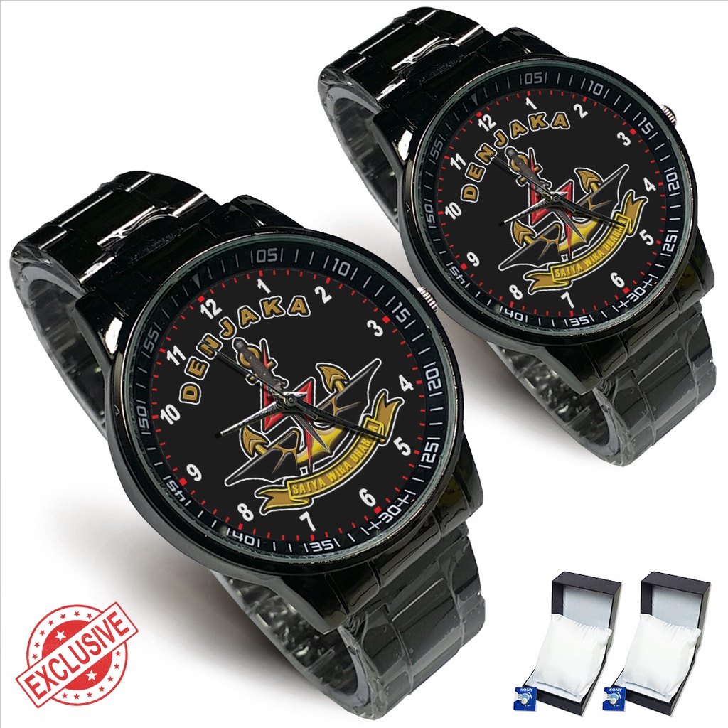 Jam Tangan Rantai Couple TNI AL DENJAKA - 2 (Limited Edition)