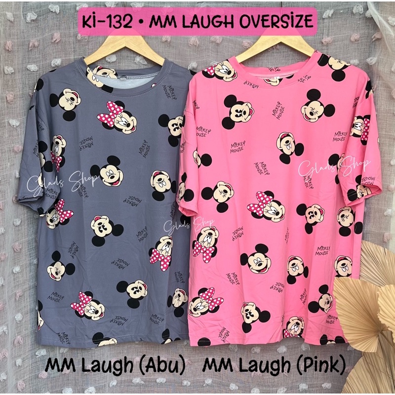 KI132 • Kaos Oversize Import • Oversized Tee Lucu • Fashion Wanita