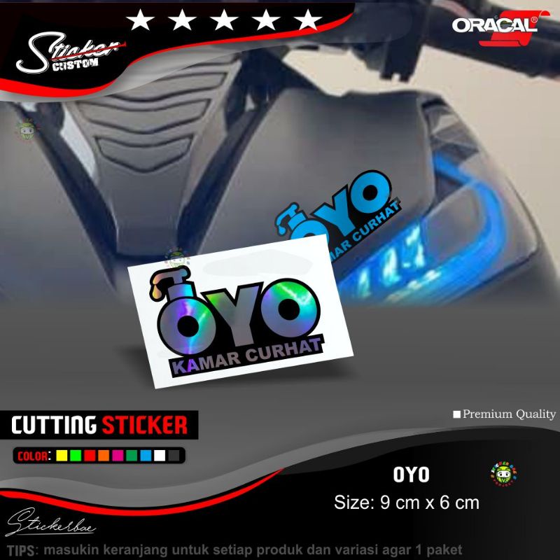 sticker oyo sticker cutting OYO kamar curhat stickerbae