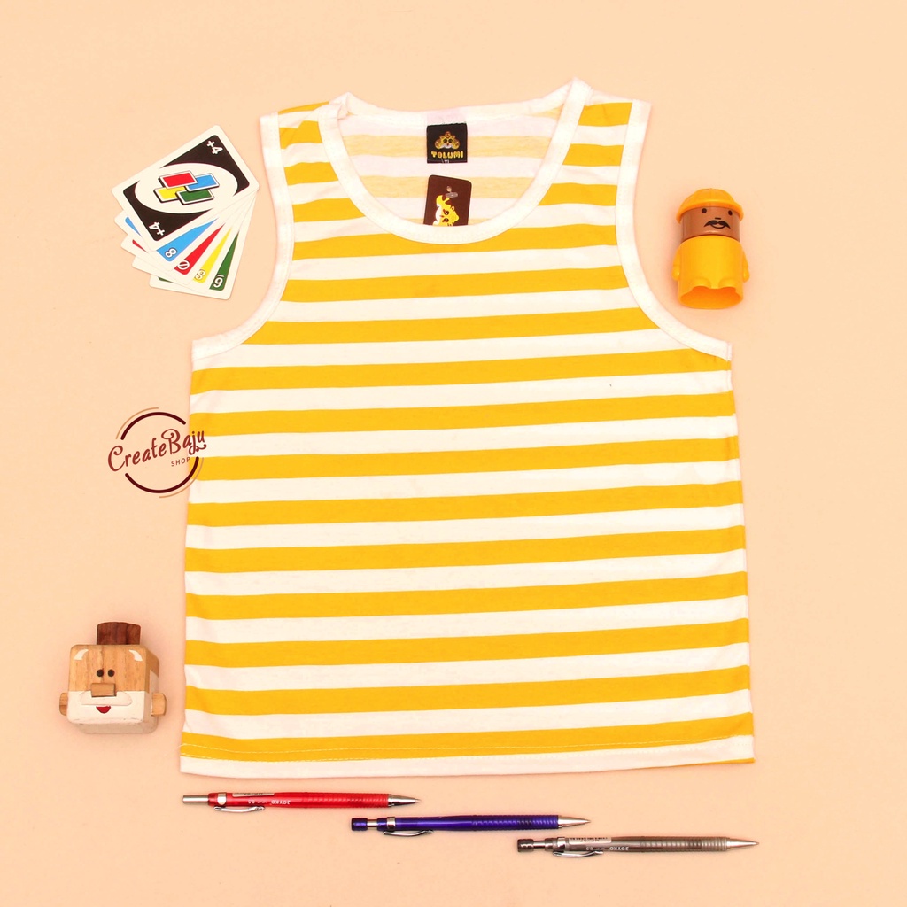 SINGLET ANAK LAKI SALUR KUNING ATASAN ANAK TERLARIS