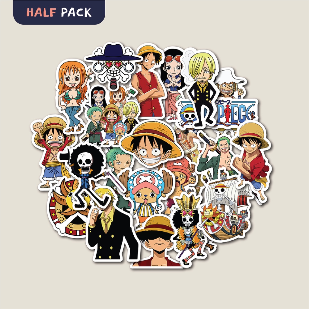 

STICKER PACK ONE PIECE | STIKER TUMBLER LAPTOP | STICKER KOPER HELM