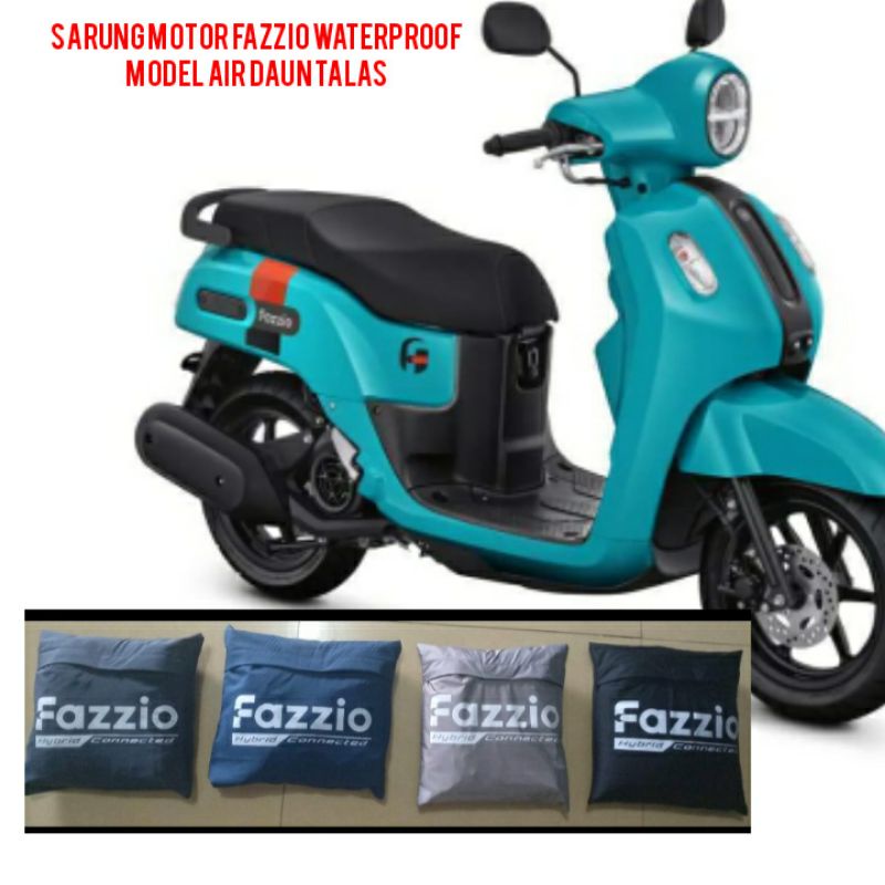 Sarung motor Fazzio Mantel motor Fazzio Selimut motor Fazzio 125 WATERPROOF air daun talas