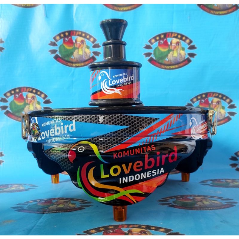 Aksesoris Sangkar Kandang Hewan Peliharaan Burung Lovebird Murah - Tebok Burung Lovebird Lb Love bir