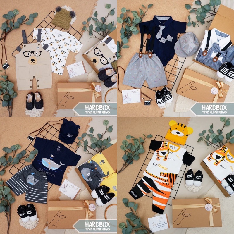 LIO036 Boys Hello Baby Hampers 0-12 months/ Hampers bayi newborn/ Kado bayi/ baby boys gift set