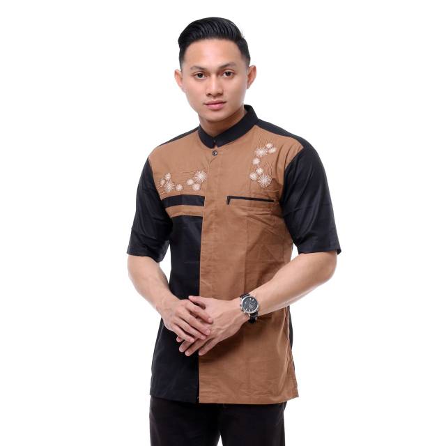 BAJU KOKO BORDIR KOMBINASI