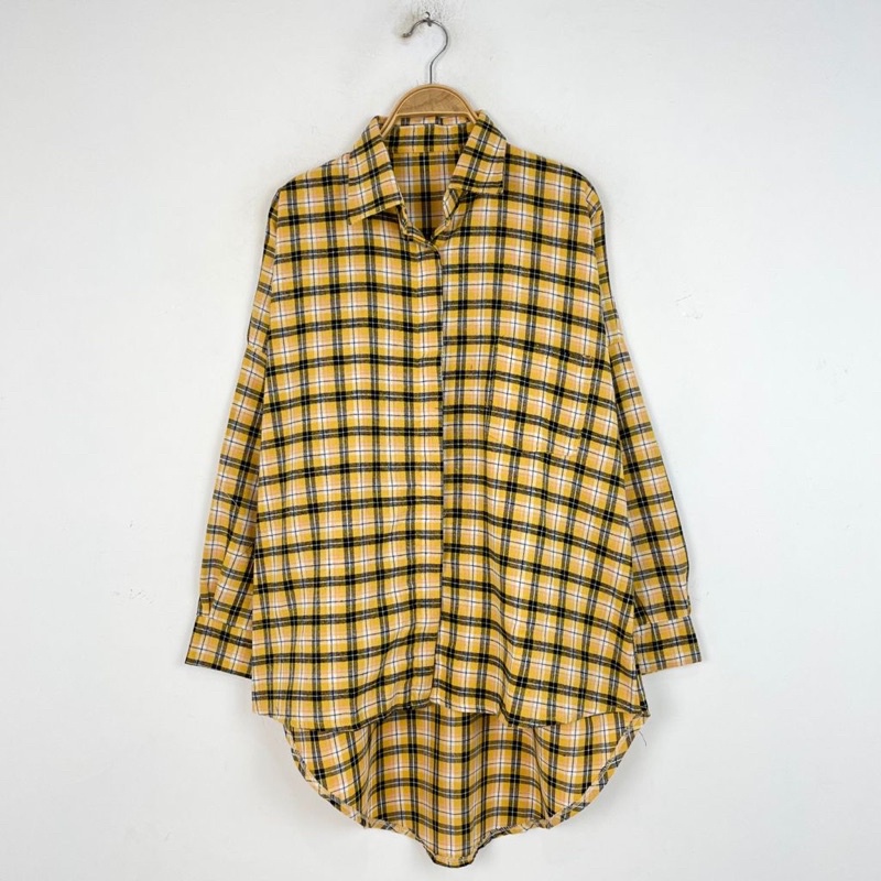 KIMBERLY FLANEL SHIRT / kemeja wanita-Foto 8