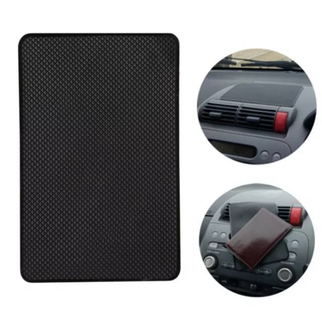 Hitam Anti Slip Pads Dash Mat Dashboard Mobil Dasbor Meja Kantor Alas Hp Tatakan Sticky Pad Premium