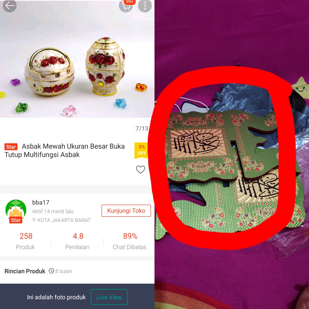 Asbak Mewah Ukuran Besar Buka Tutup Multifungsi Asbak