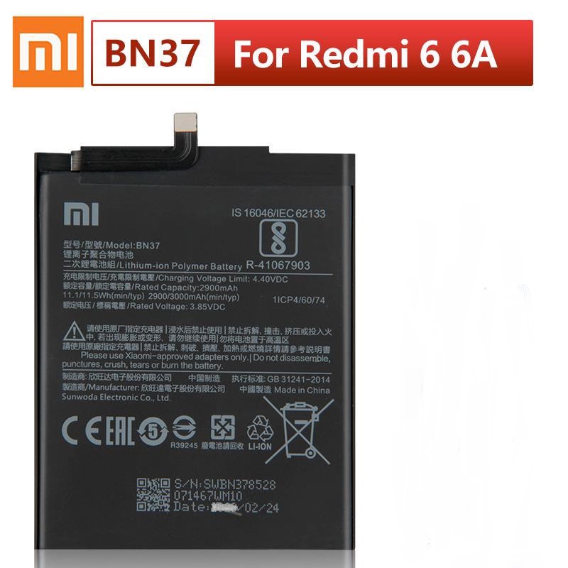 Batre Battre Baterai Xiaomi BN-37 BN37 BN 37 Redmi6 Redmi 6A Redmi6A