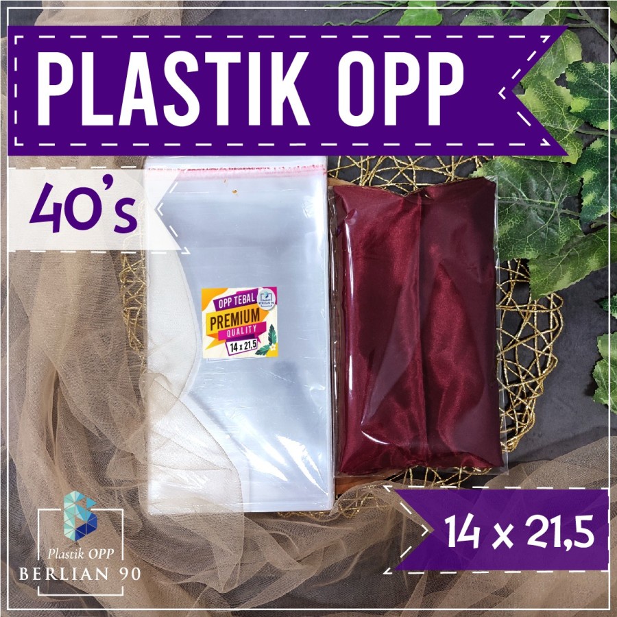 Plastik Opp Tebal 14x21,5 40s Micron Plastik Opp Lem Plastik Opp Seal Plastik Aksesories