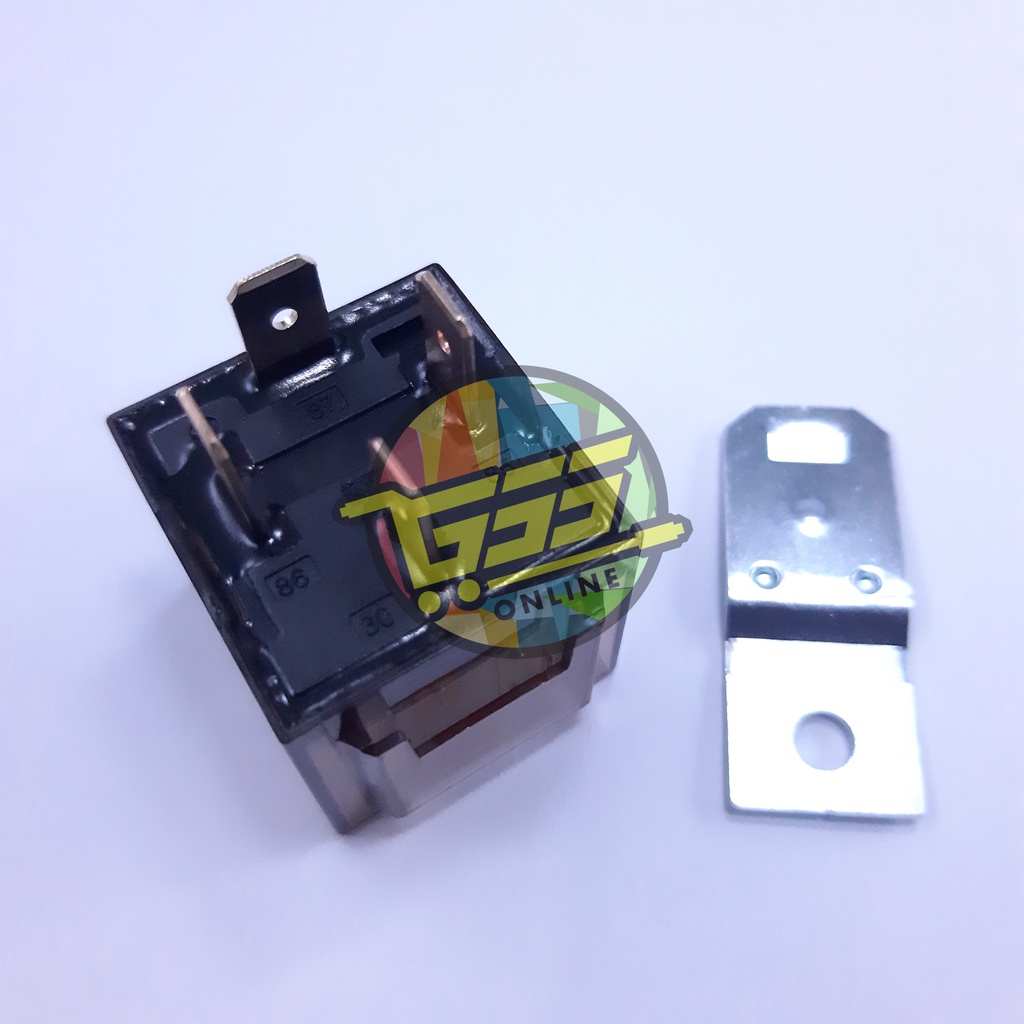 Relay 4 kaki 12V 40A 80A Transparant Bening kaki 4