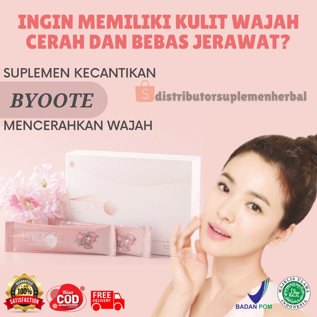 BYT COLLA / BYOOTE 1 SACHET COLLAGEN COLAGEN GLOWING WHITENING BPOM BYOTE BYOTEE ECERAN HALAL